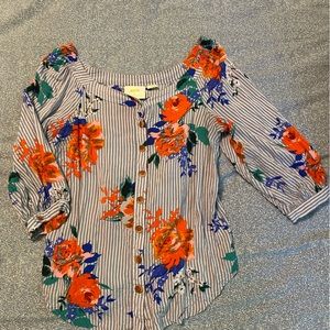 Maeve Three-Quarter Sleeve Blouse